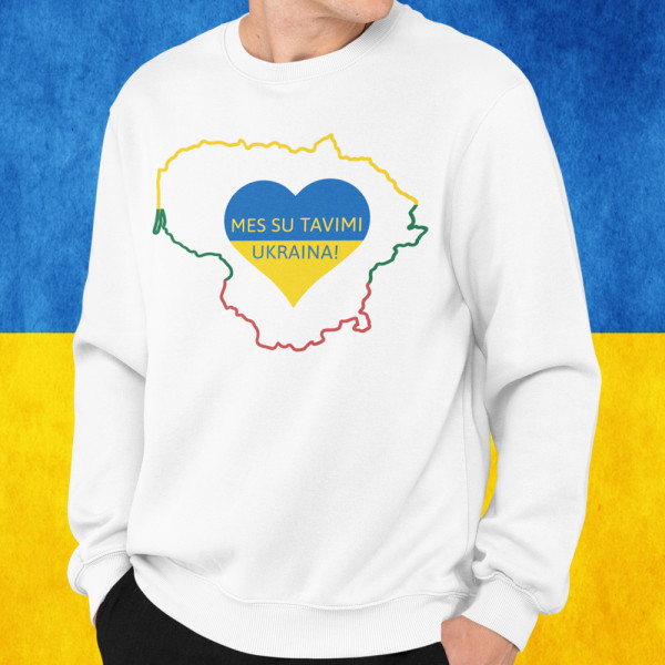 Džemperis "Mes su tavimi, Ukraina!" (be kapišono)