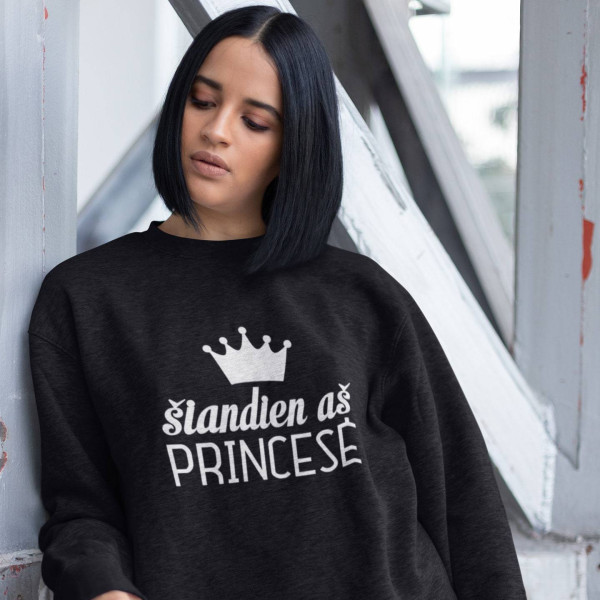 Džemperis "Šiandien aš princesė" (be kapišono) Džemperis "Šiandien aš princesė" (be kapišono)