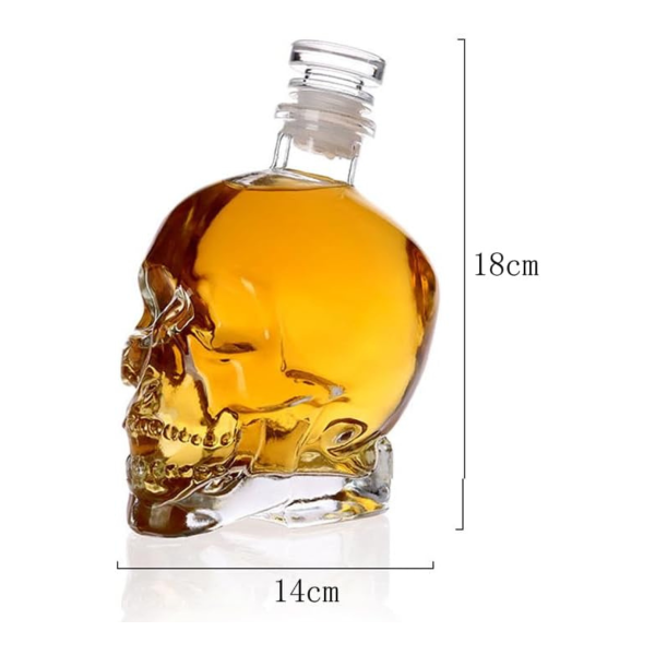 Grafino ir 4 stiklinių rinkinys "Skeleton"
