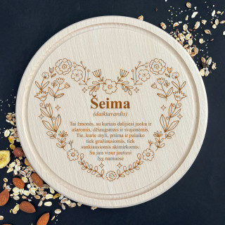 Graviruota apvali pjaustymo lentelė "Šeima"