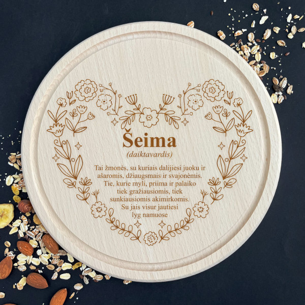 Graviruota apvali pjaustymo lentelė "Šeima"