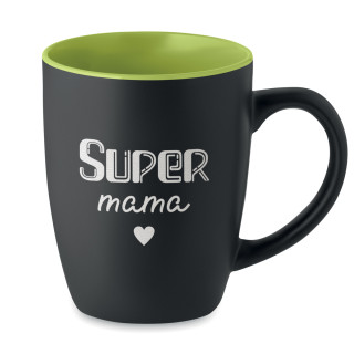 Graviruotas puodelis "Super mama"