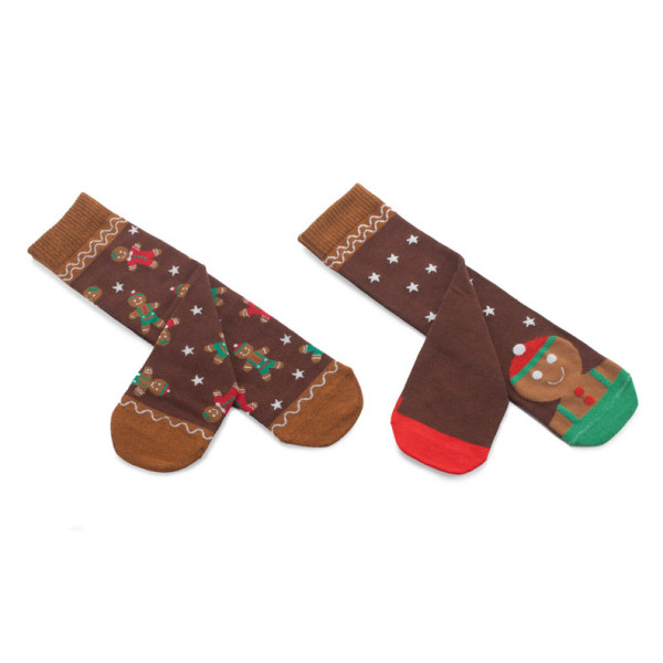 Kalėdinės kojinės "COOKIE" šventinėje dėžutėje (2 poros)