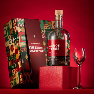 Kalėdinės trauktinės gaminimo rinkinys su taurele