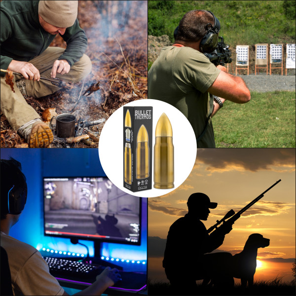 Karinės tematikos dovanų rinkinys "Bullet & Grenade"