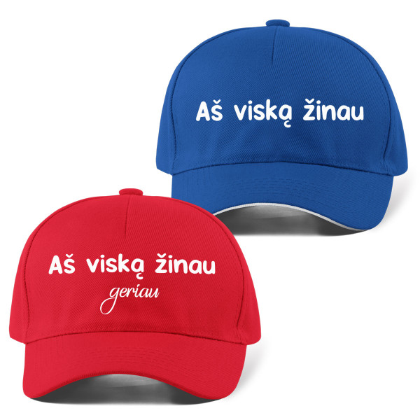 Kepuraičių komplektas "Viską žinome"