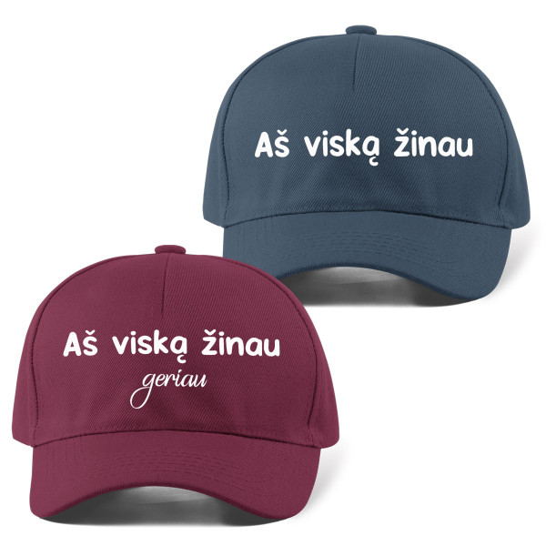 Kepuraičių komplektas "Viską žinome"