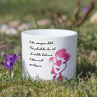 Keramikinis vazonas "Eilėraštis mamytei"