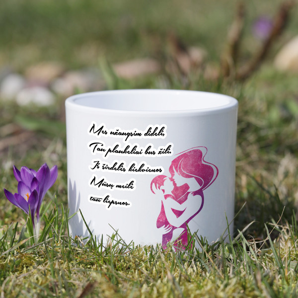 Keramikinis vazonas "Eilėraštis mamytei"