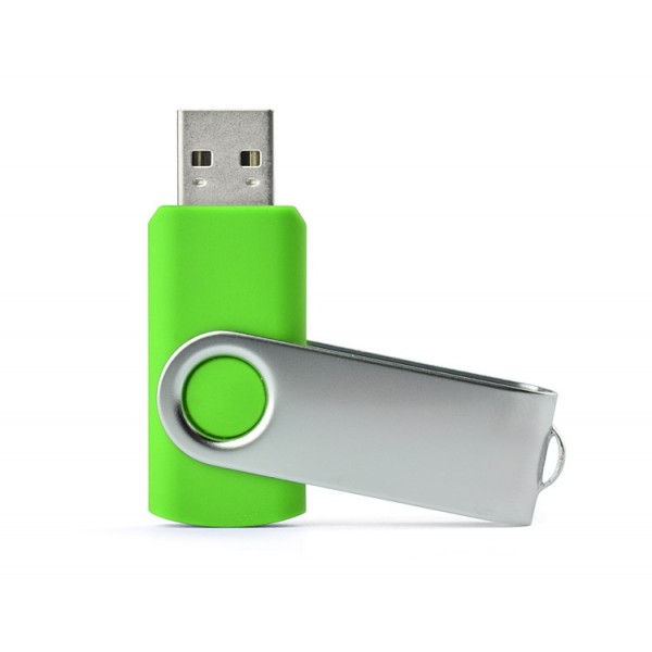 Klasikinis USB raktas (su galimybe išgraviruoti už papildomą kainą) (Žalias, 16 GB)