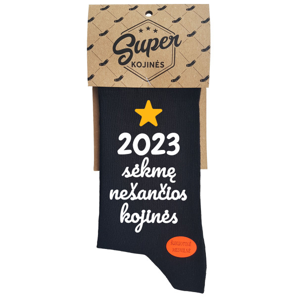 Kojinės "2023 metais sėkmę nešančios kojinės"