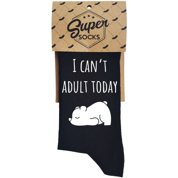 Kojinės "I can\'t adult today"