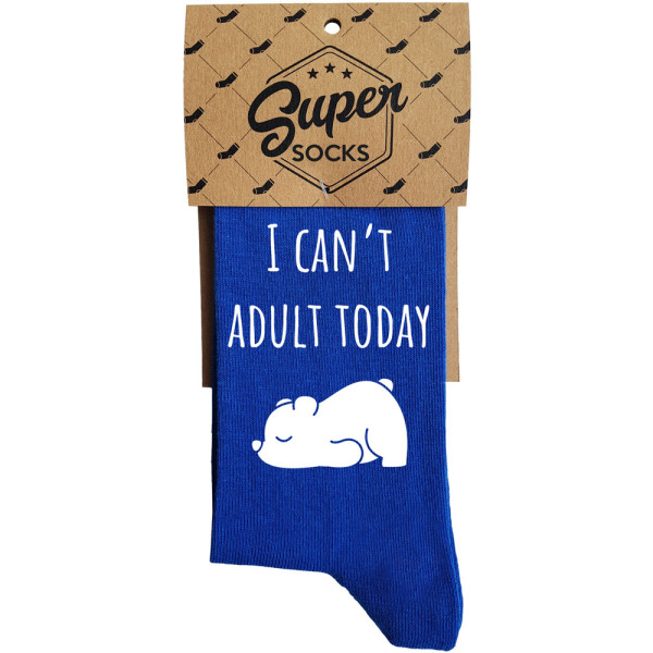Kojinės "I can\'t adult today"