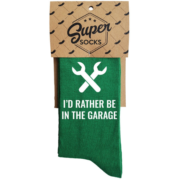 Kojinės "I\'d rather be in garage"