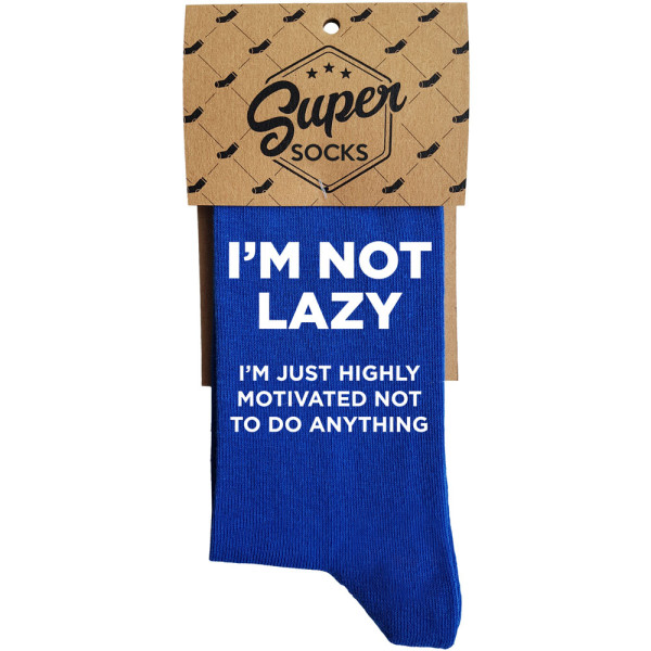 Kojinės "I\'m not lazy"