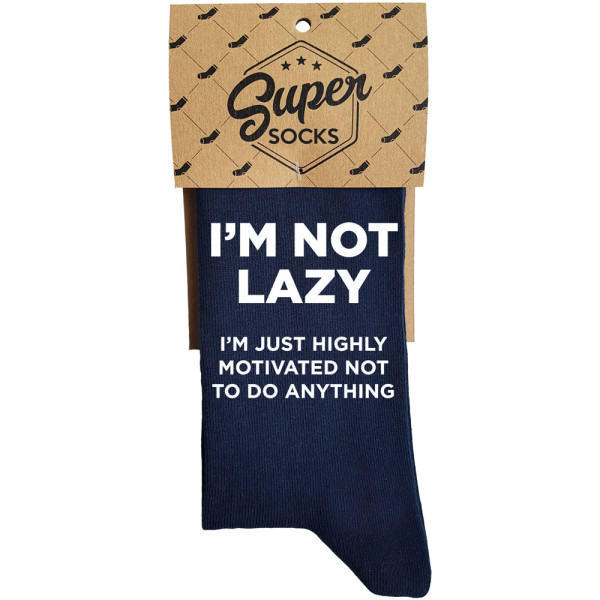 Kojinės "I\'m not lazy"