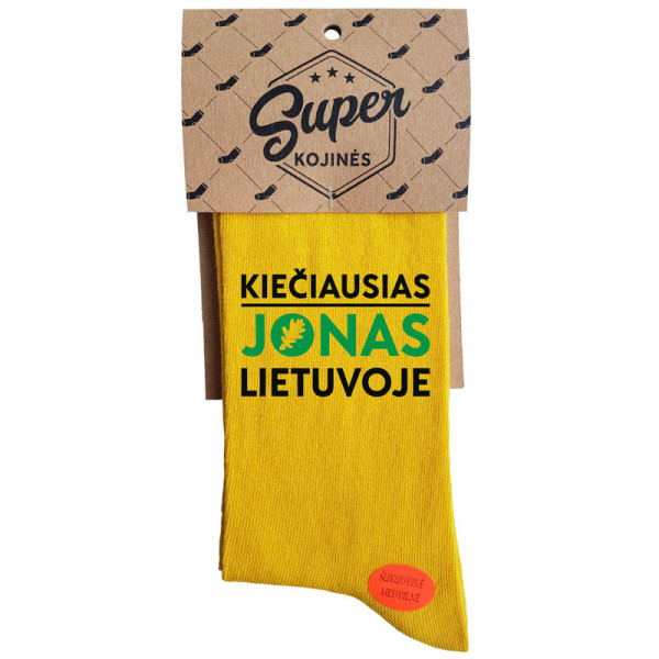 Kojinės "Kiečiausias Jonas Lietuvoje"