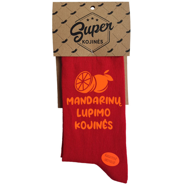 Kojinės "Mandarinų lupimo kojinės"