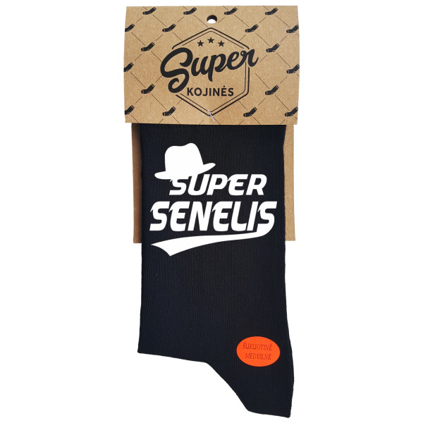 Kojinės "Super senelis" (Pakabinama pakuotė)