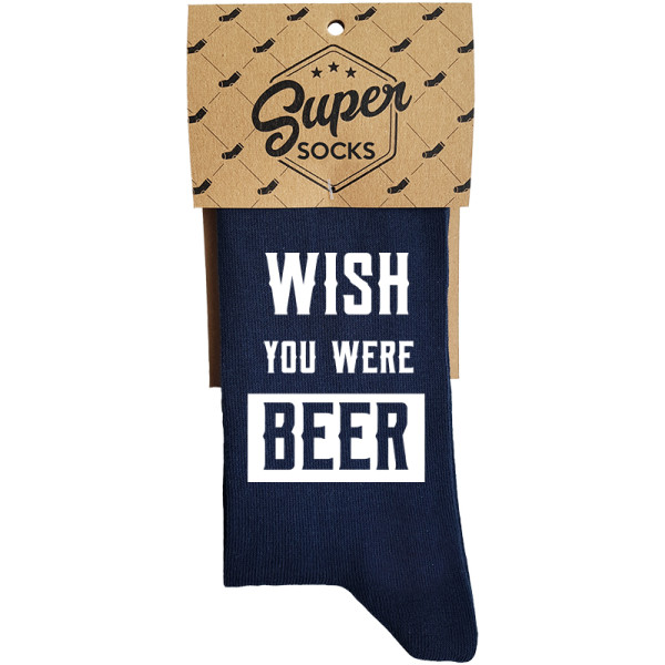 Kojinės "Wish you were beer"