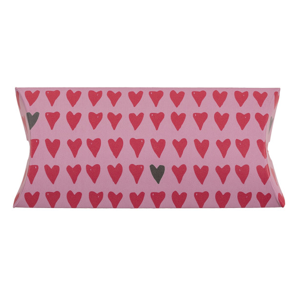 Kraft popieriaus dėžutės - pagalvėlės "Heart", 4vnt