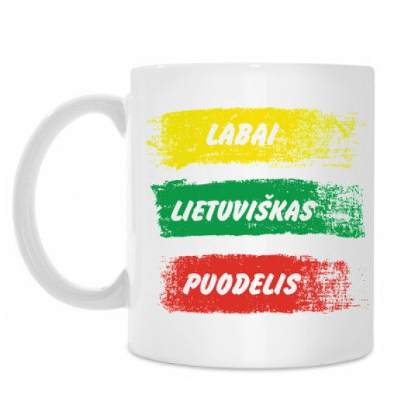 Labai lietuviškas puodelis