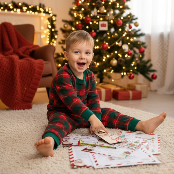 Laiškas nuo Kalėdų Senelio (+ užduotėlės, sertifikatas ir dovanėlės)