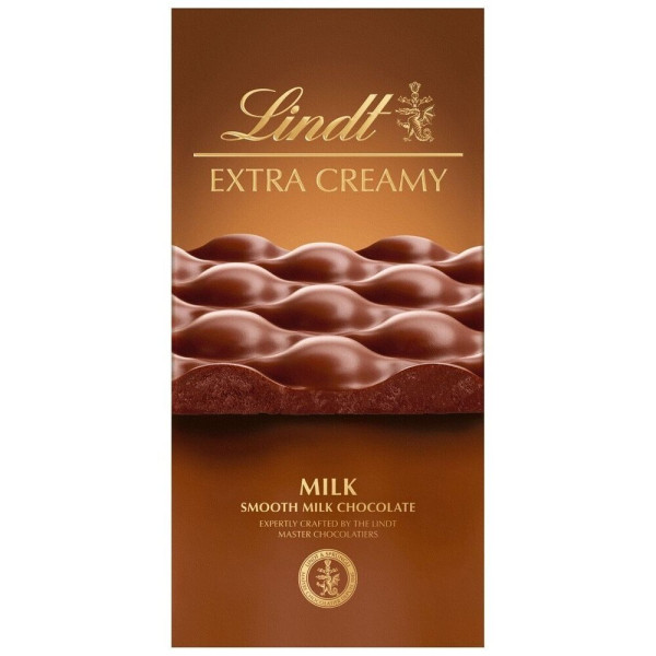 "LINDT" EXTRA CREAMY pieninis šokoladas, 80g