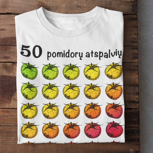 Marškinėliai "50 pomidorų atspalvių"