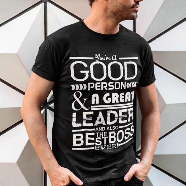 Marškinėliai "A Great Leader"