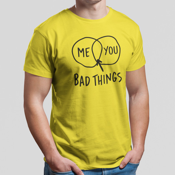 Marškinėliai "Bad things"