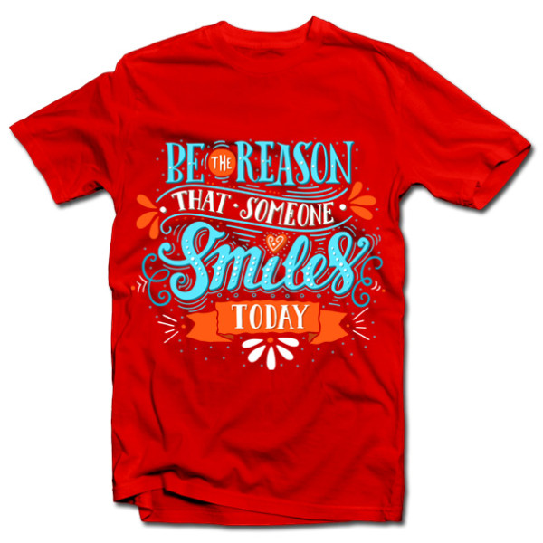 Marškinėliai "Be the reason that someone smiles"
