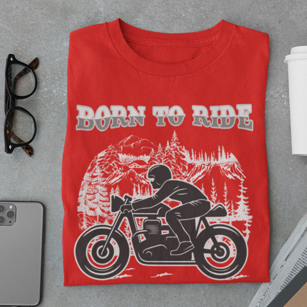 Marškinėliai "Born to ride"