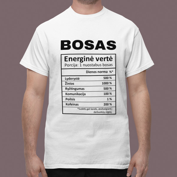 Marškinėliai "Boso sudėtis"