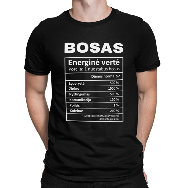 Marškinėliai "Boso sudėtis"