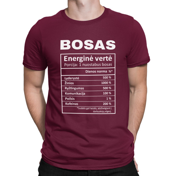 Marškinėliai "Boso sudėtis"