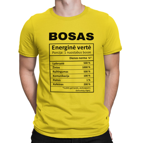 Marškinėliai "Boso sudėtis"