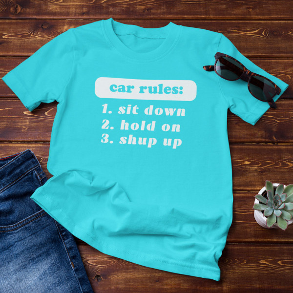 Marškinėliai "Car rules"