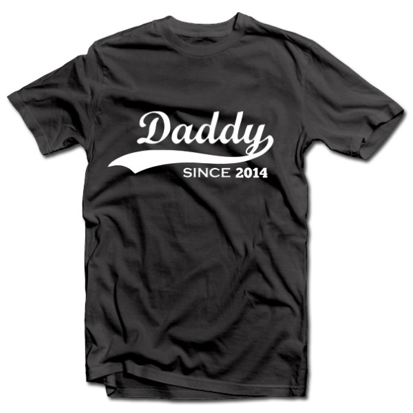 Marškinėliai "Daddy since" su Jūsų pasirinktais metais