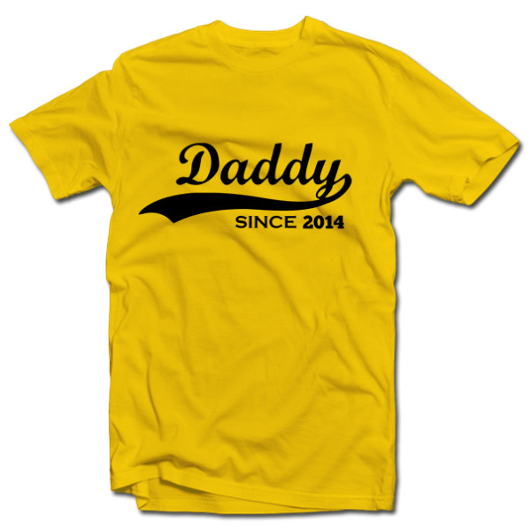 Marškinėliai "Daddy since" su Jūsų pasirinktais metais