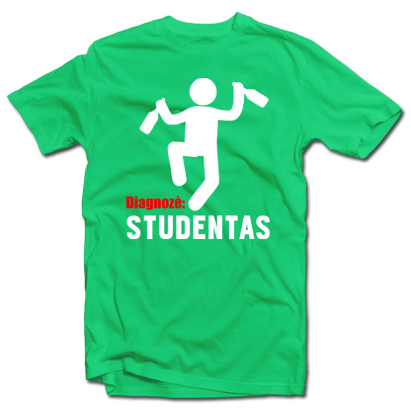 Marškinėliai "Diagnozė: STUDENTAS"