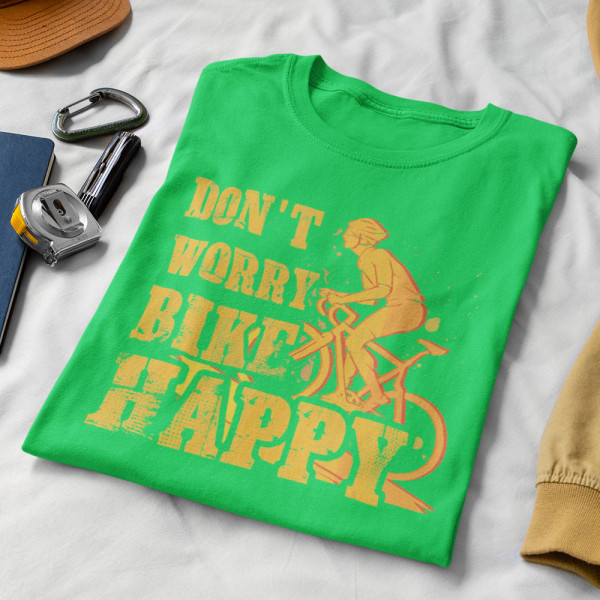 Marškinėliai "Don\'t worry bike happy"