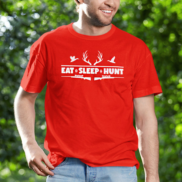 Marškinėliai "Eat, sleep, hunt"