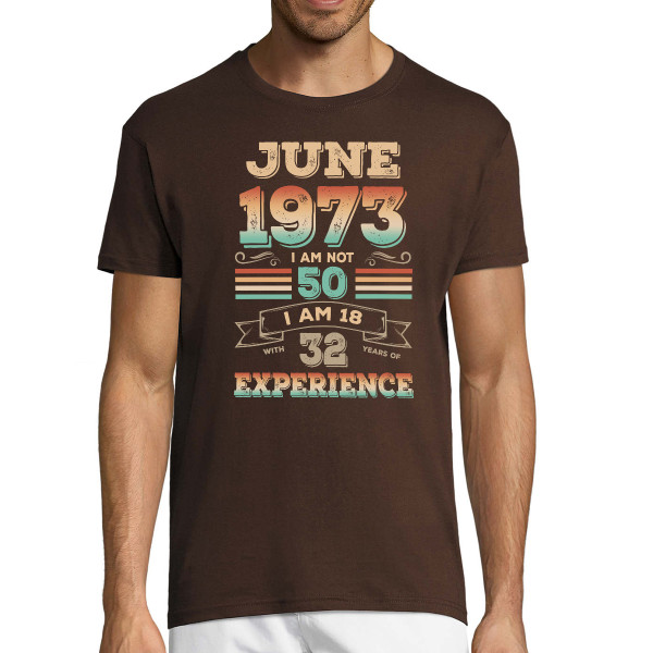 Marškinėliai "Experience" su Jūsų pasirinkta data