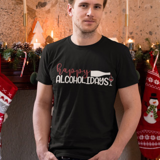 Marškinėliai "Happy alcoholidays"