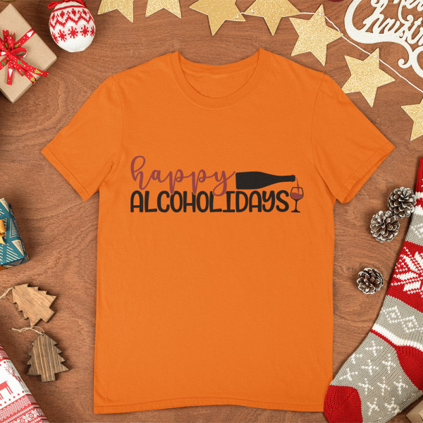 Marškinėliai "Happy alcoholidays"