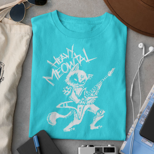 Marškinėliai "Heavy Meowtal"