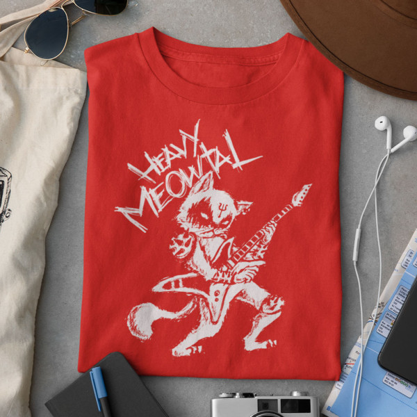 Marškinėliai "Heavy Meowtal"