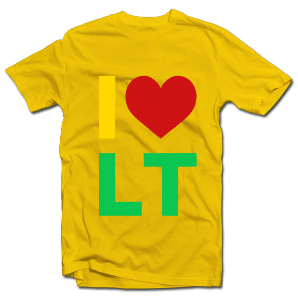 Marškinėliai "I love LT"