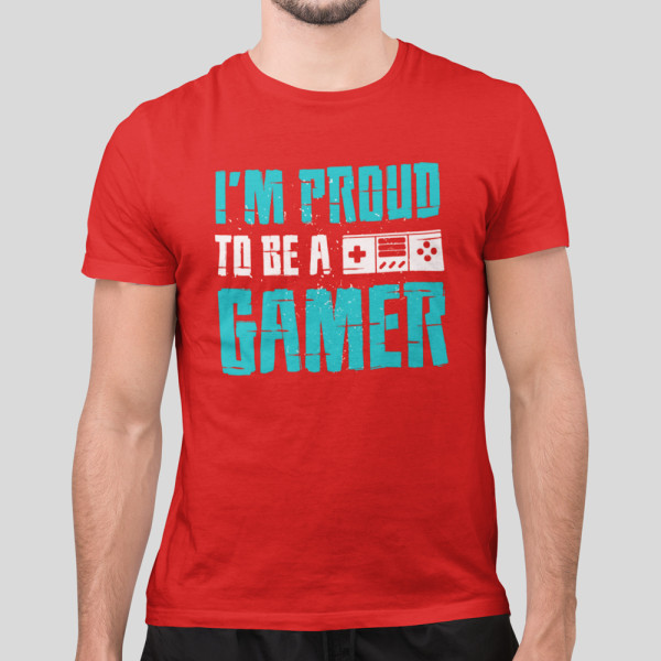 Marškinėliai "I\'m proud to be a gamer"
